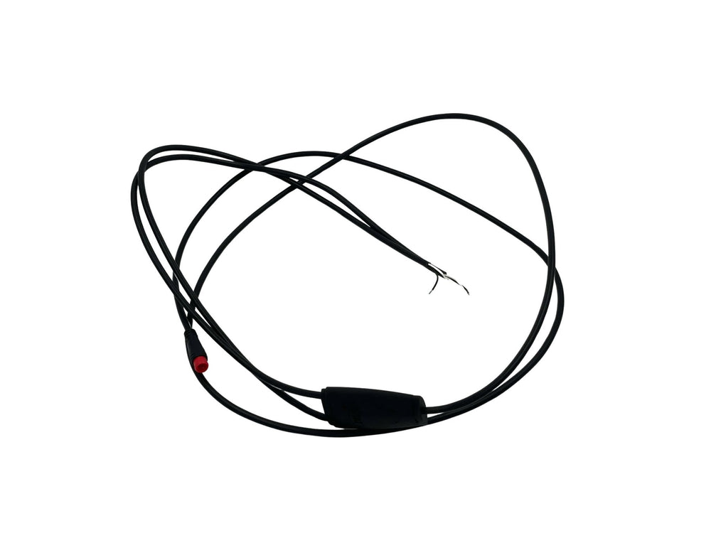 Sort powerkabel til Tommelise el-ladcykel fra EventyrCykler