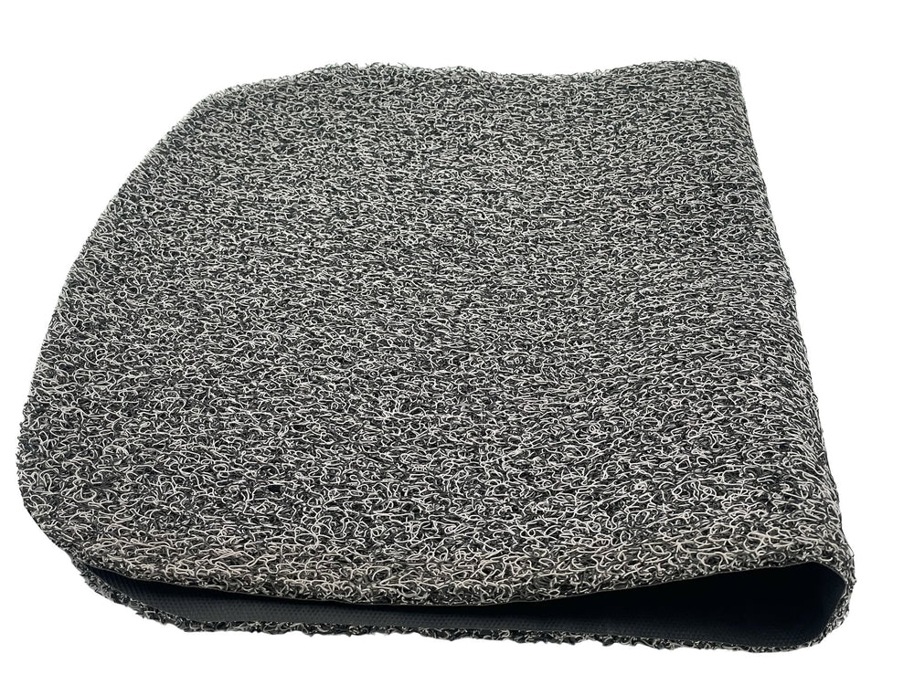 Grå bundmåtte til ladkassen på Tommelise el-ladcykel fra EventyrCykler