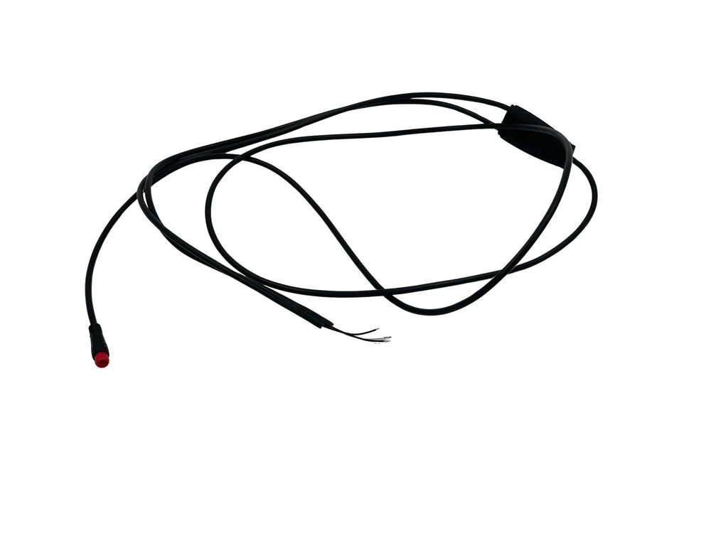 Sort powerkabel til Tommelise el-ladcykel fra EventyrCykler