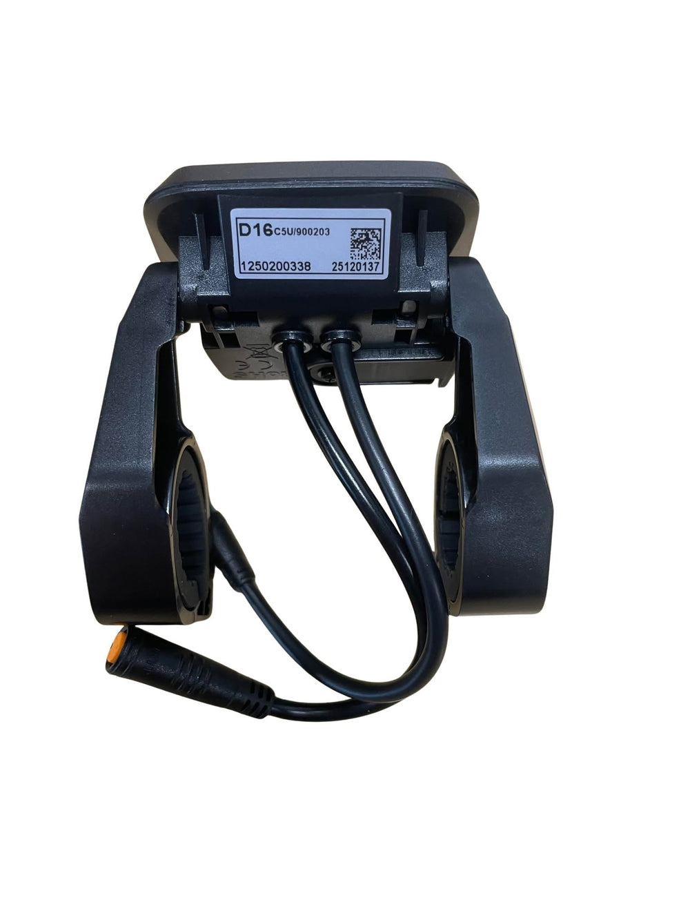 Sort Ananda D16 display med BMS til elcykel og el-ladcykel bagfra