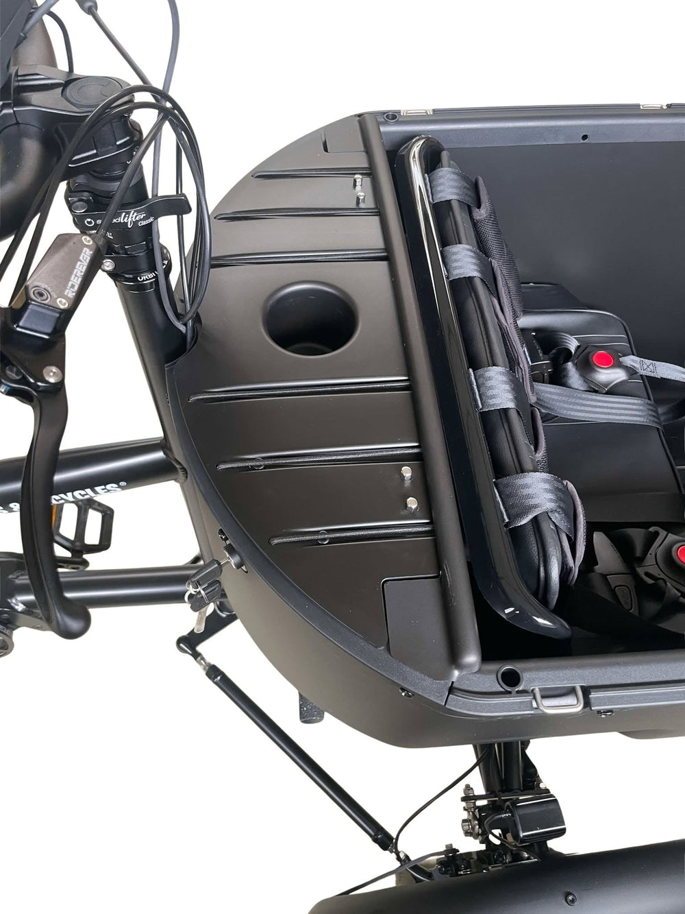 Ladet på sort Butchers and Bicycles MK1-E Vario el-ladcykel