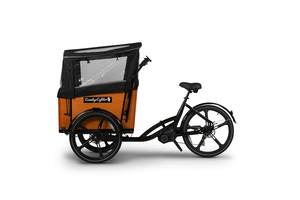 Store Klaus el-ladcykel fra EventyrCykler fra siden