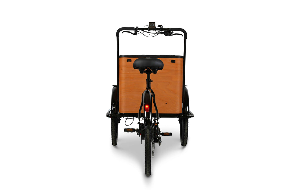 Store Klaus el-ladcykel fra EventyrCykler fra bagsiden