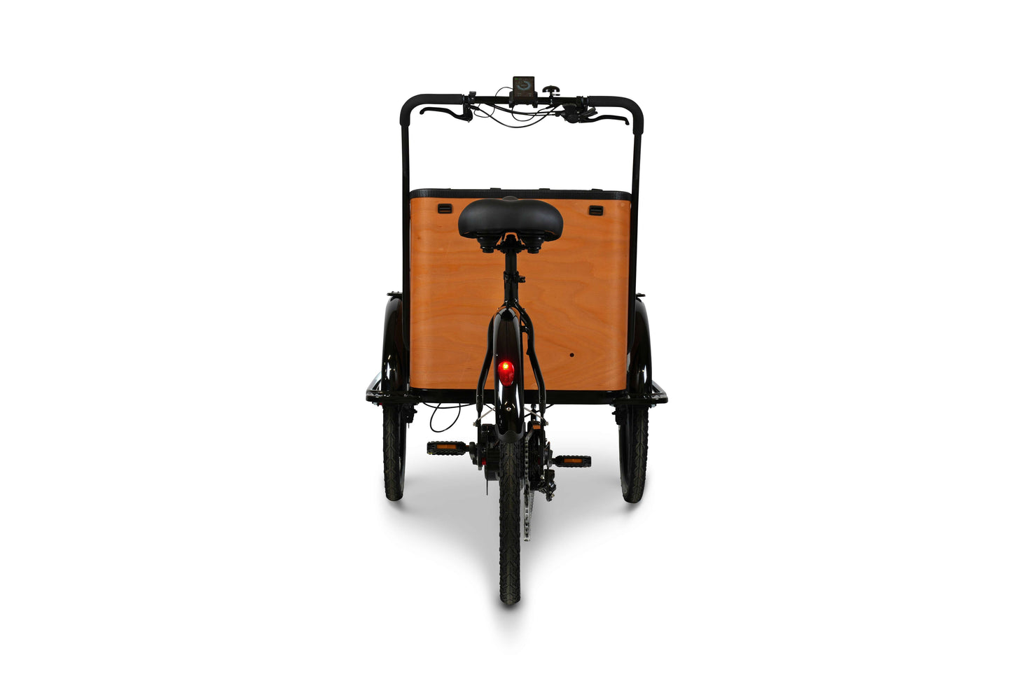 Store Klaus el-ladcykel fra EventyrCykler fra bagsiden