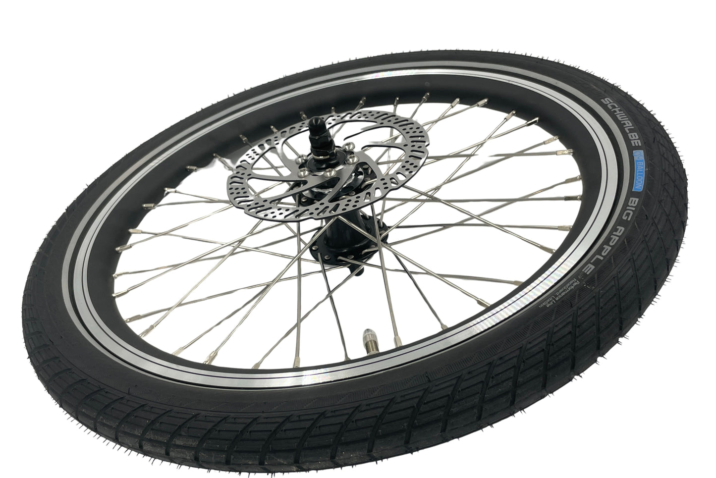 20'' komplet forhjul til Tommelise el-ladcykel fra EventyrCykler