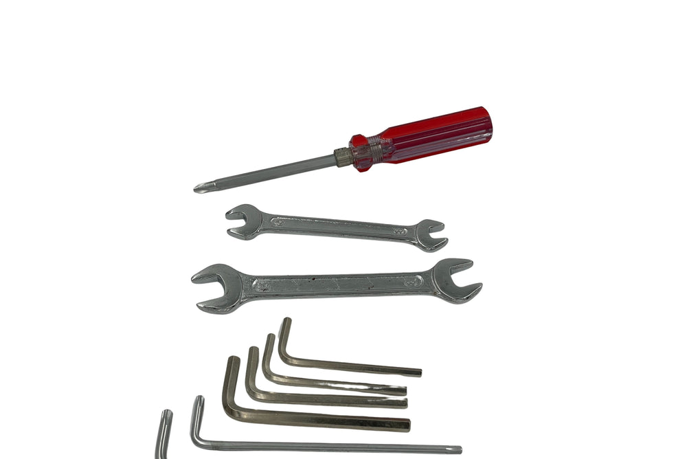 Værktøjssæt til blandt andet vedligeholdelse af ladcykel