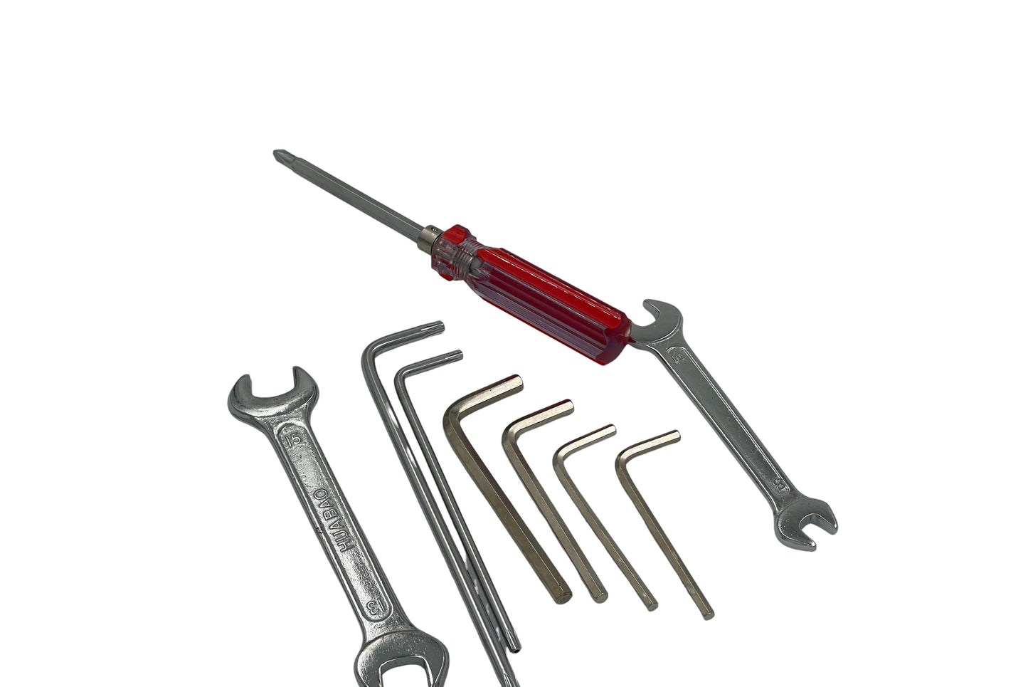 Værktøjssæt til blandt andet vedligeholdelse af ladcykel