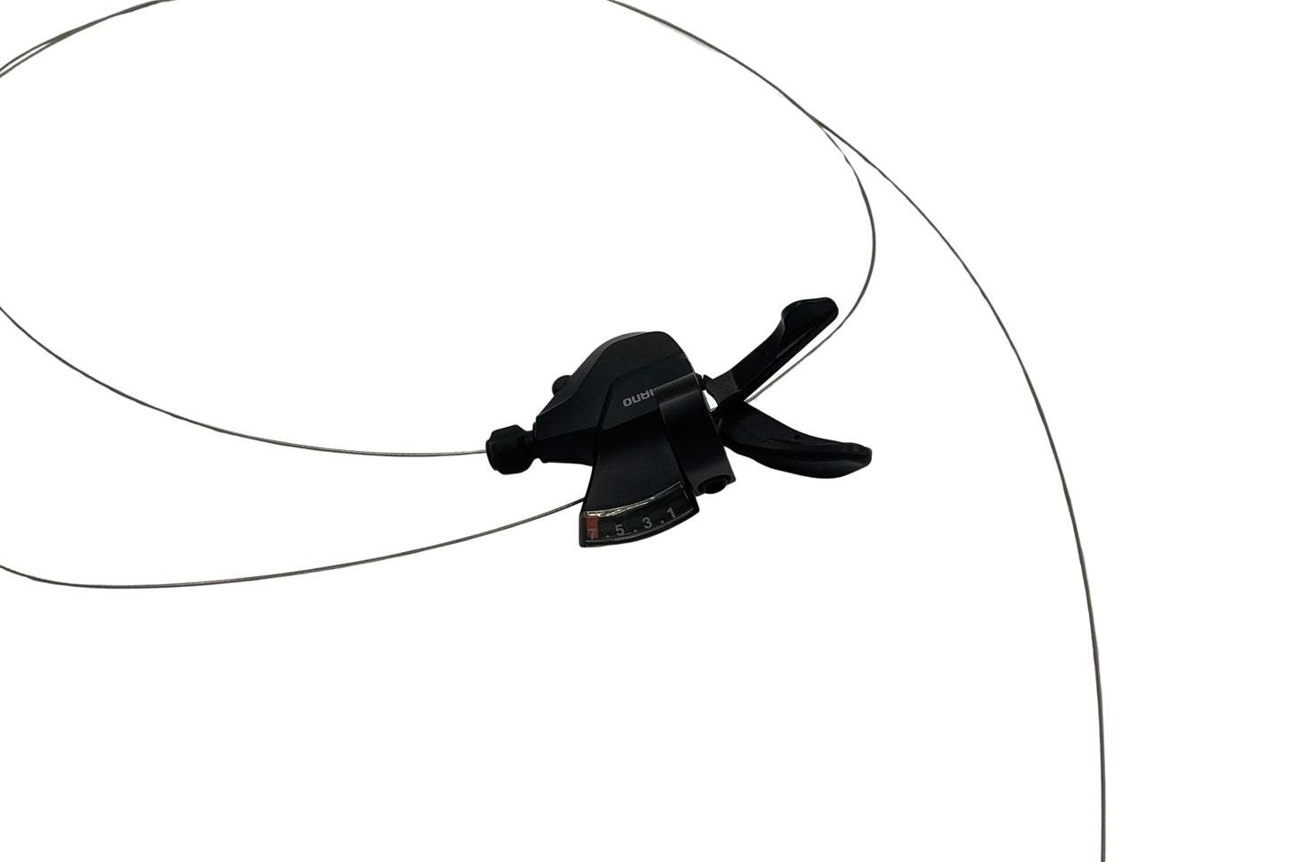 Sort Shimano gearskifter med kabel