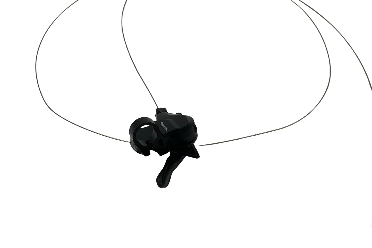 Sort Shimano gearskifter til ladcykel med kabel