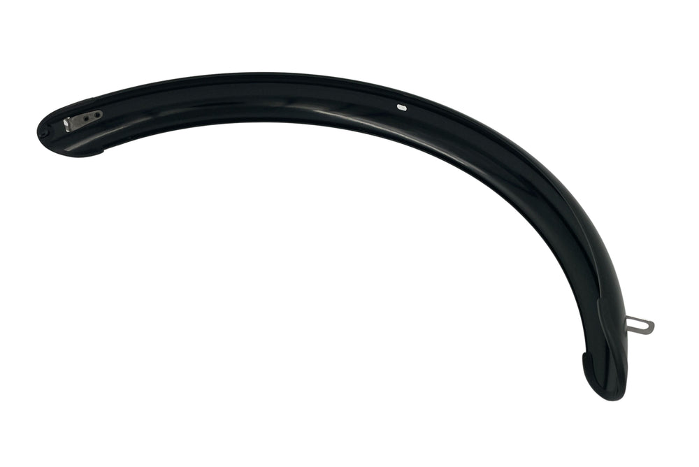 Sort bagskærm på Tommelise ladcykel fra EventyrCykler