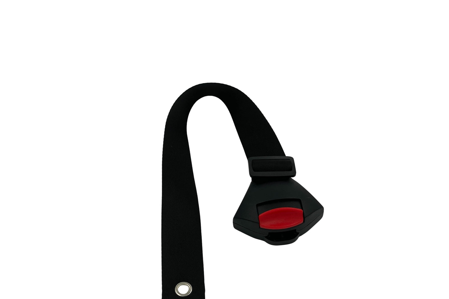 Sort og rød selesamler til børneseler i ladkassen på ladcykel og el-ladcykel