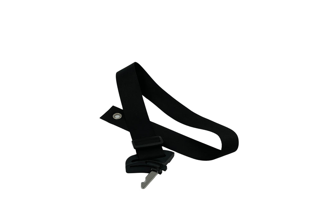 Sort højre del af 3-punkts sele til ladkassen i ladcykel og el-ladcykel