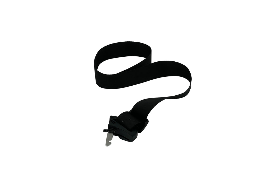 Sort højre del af 3-punkts sele til ladkassen i ladcykel og el-ladcykel