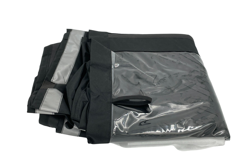 Kaleche med grønne afmærkninger til Klods-Hans ladcykel fra EventyrCykler