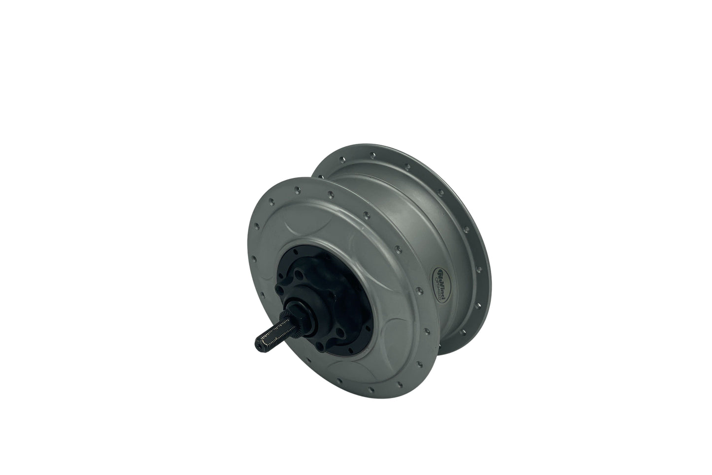 Grå og sort gearnav med skivebremse fra NuVinci