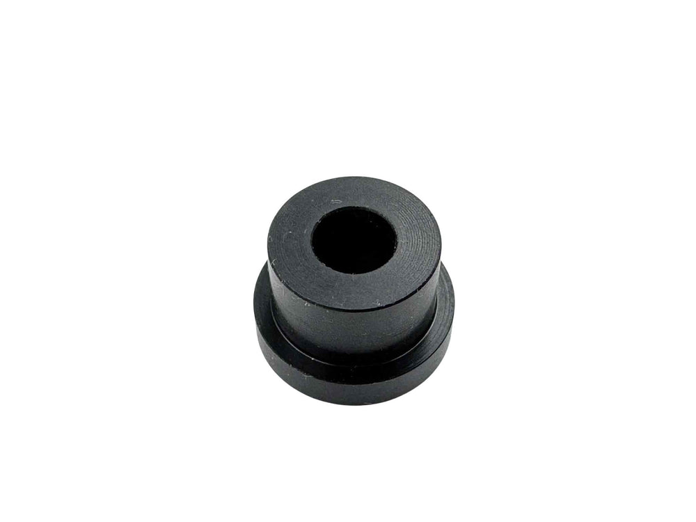 Black plastic flanged bushing for butchers and bicycles electric cargo bike