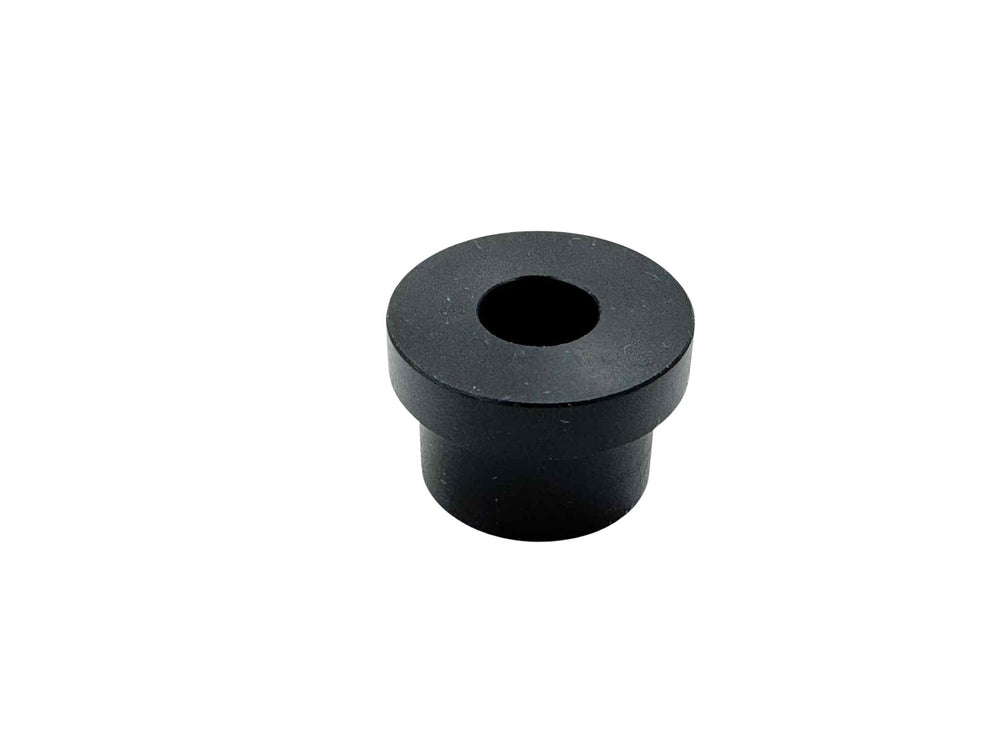 Black plastic flanged bushing for butchers and bicycles electric cargo bike