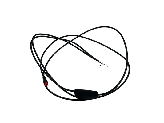 Sort powerkabel til Tommelise el-ladcykel fra EventyrCykler