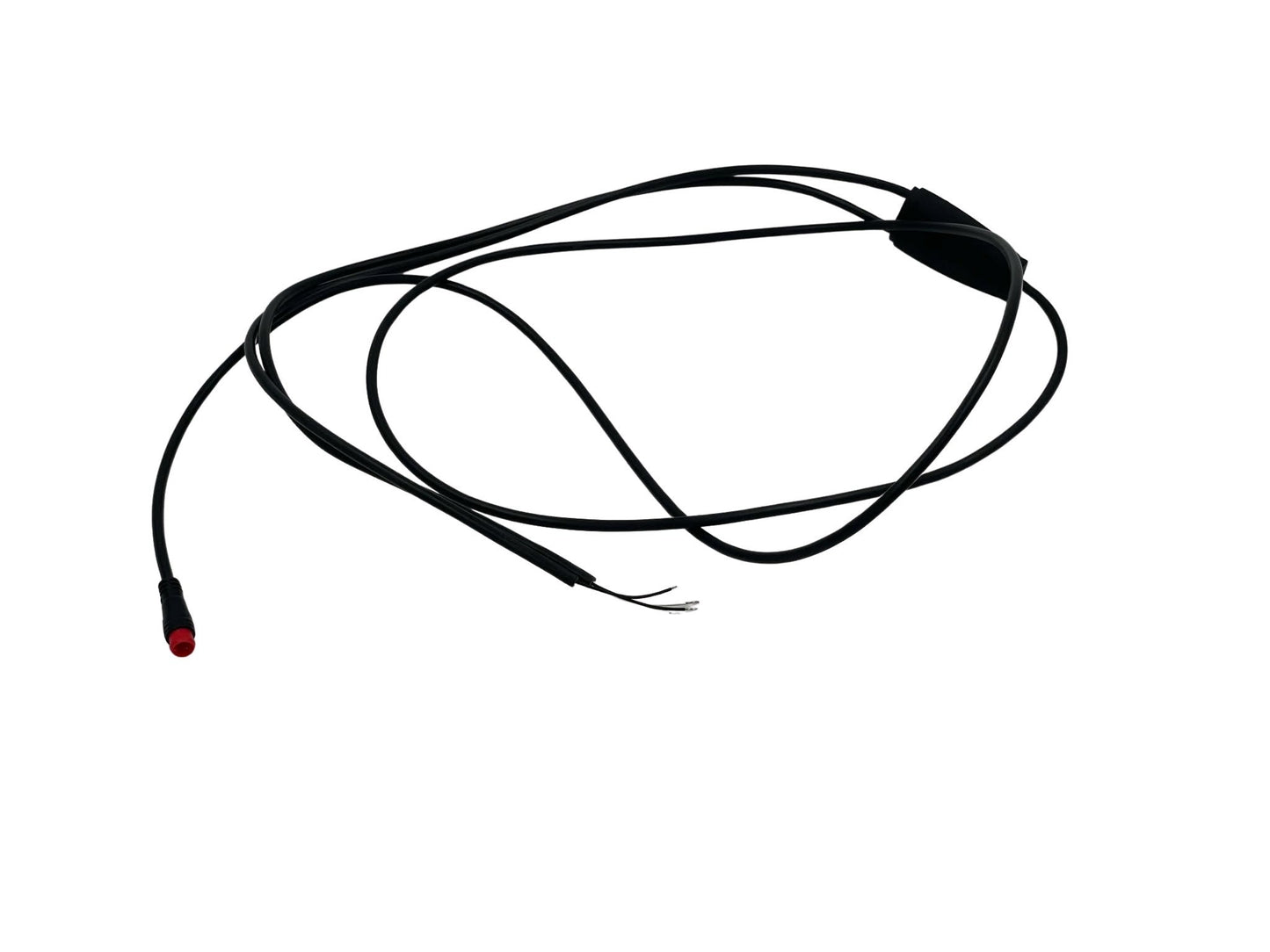 Sort powerkabel til Tommelise el-ladcykel fra EventyrCykler