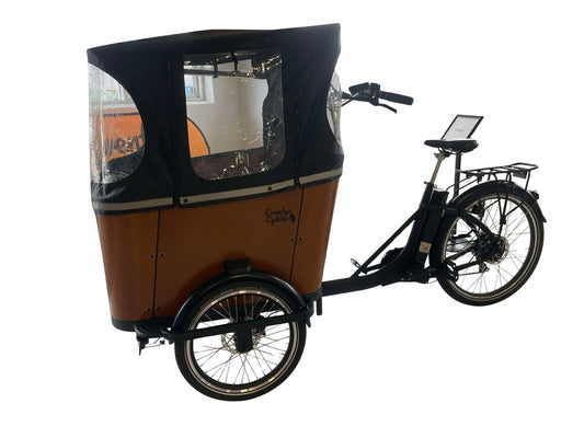 Kaleche til el-ladcykel og ladcykel