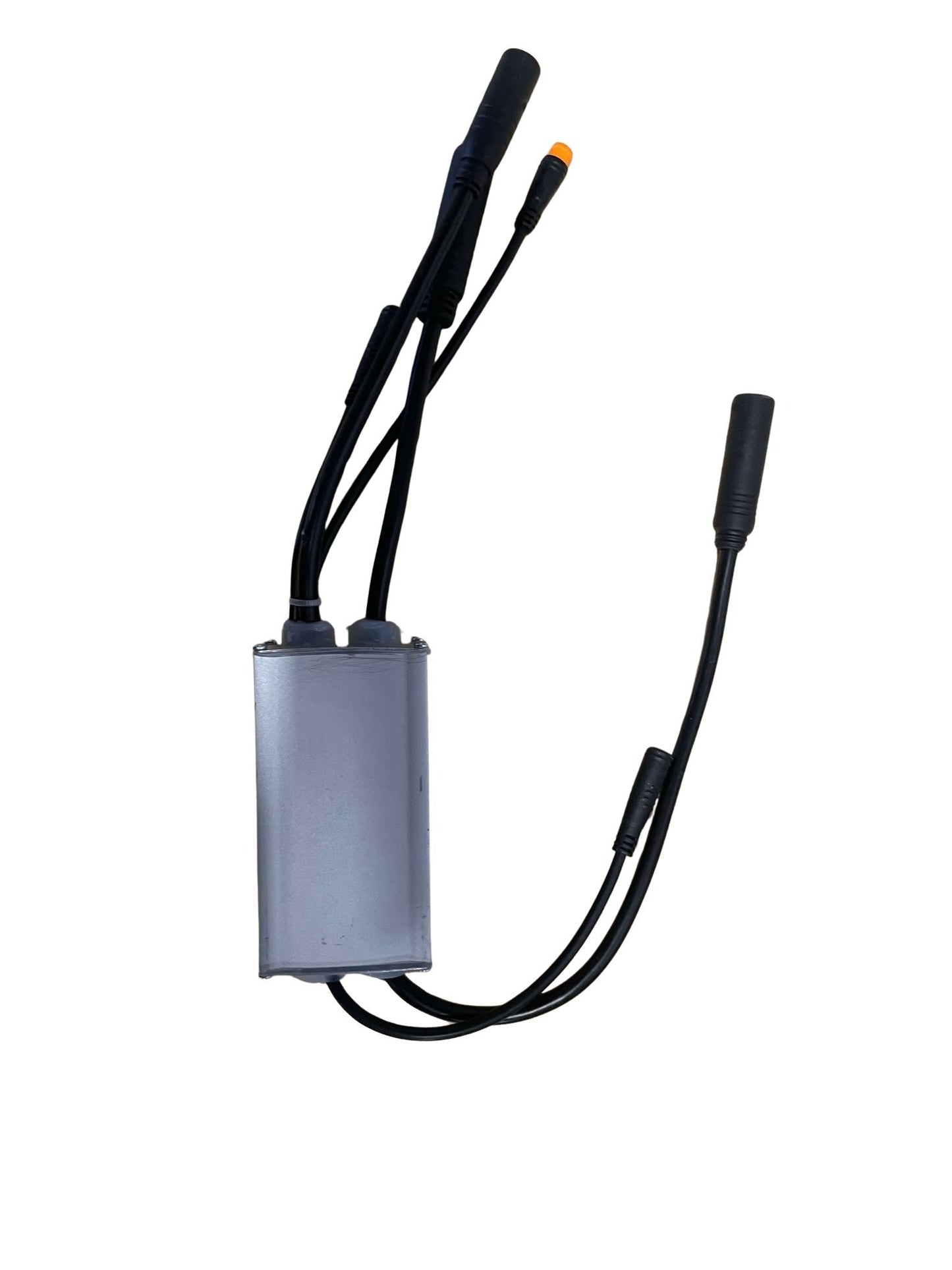 Sort og grå controller til el-ladcykel og ladcykel