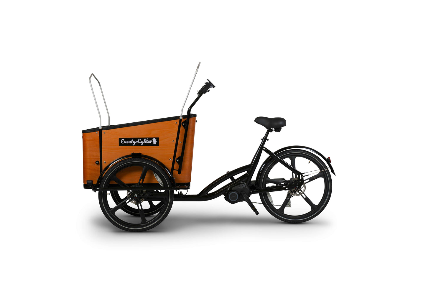 Store Klaus el-ladcykel fra EventyrCykler fra siden