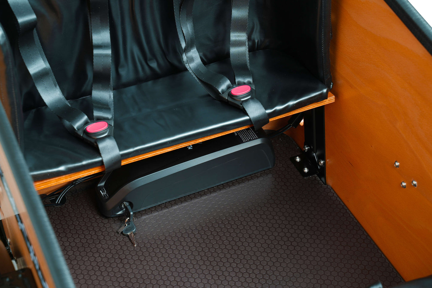 Batteriet på Store Klaus el-ladcykel fra EventyrCykler