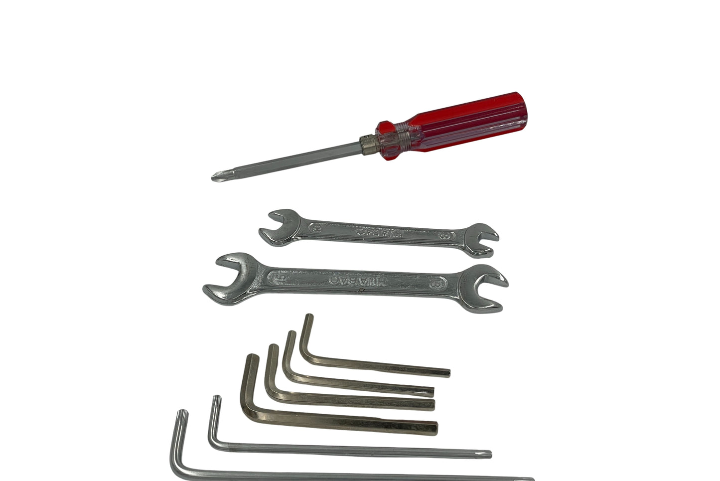 Værktøjssæt til blandt andet vedligeholdelse af ladcykel