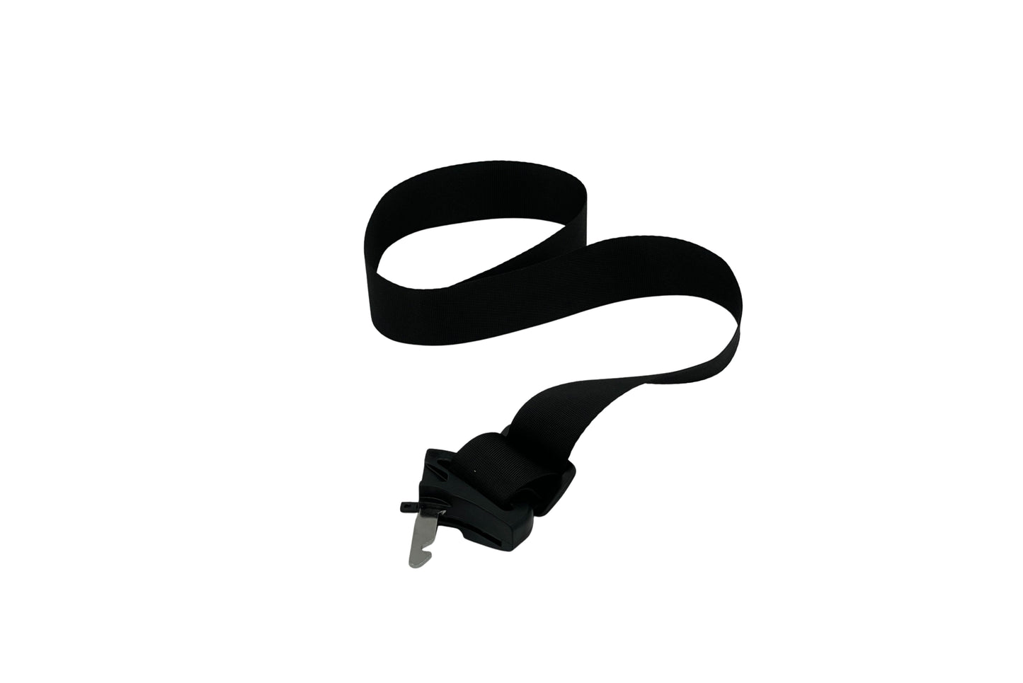 Sort højre del af 3-punkts sele til ladkassen i ladcykel og el-ladcykel