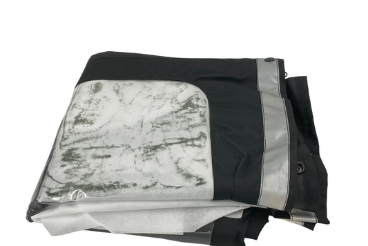 Kaleche med grønne afmærkninger til Klods-Hans ladcykel fra EventyrCykler