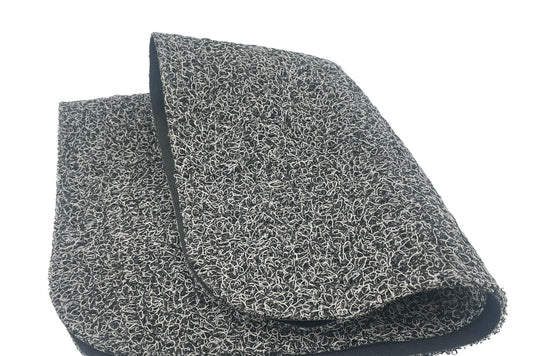 Grå bundmåtte til ladkassen på Tommelise el-ladcykel fra EventyrCykler