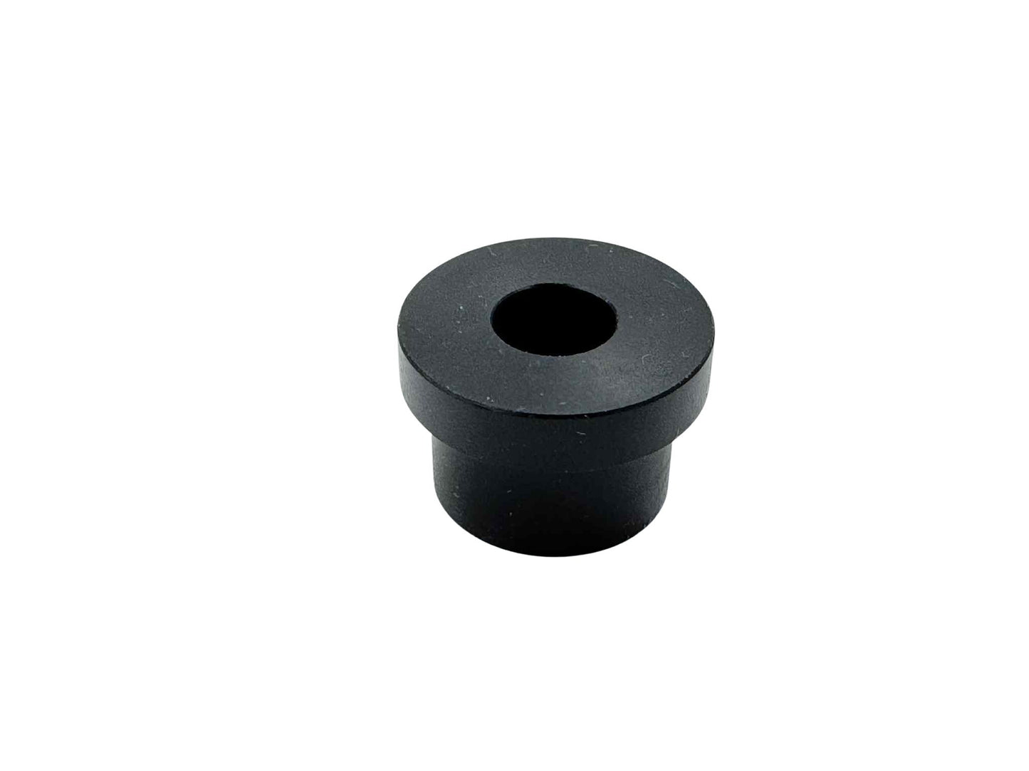 Black plastic flanged bushing for butchers and bicycles electric cargo bike